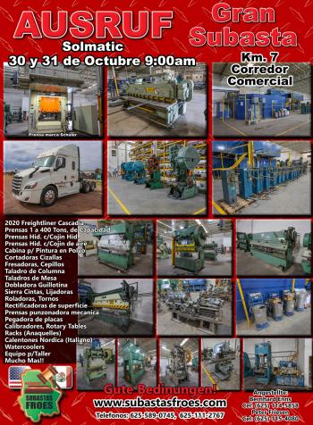 Producto disponible en próxima subasta